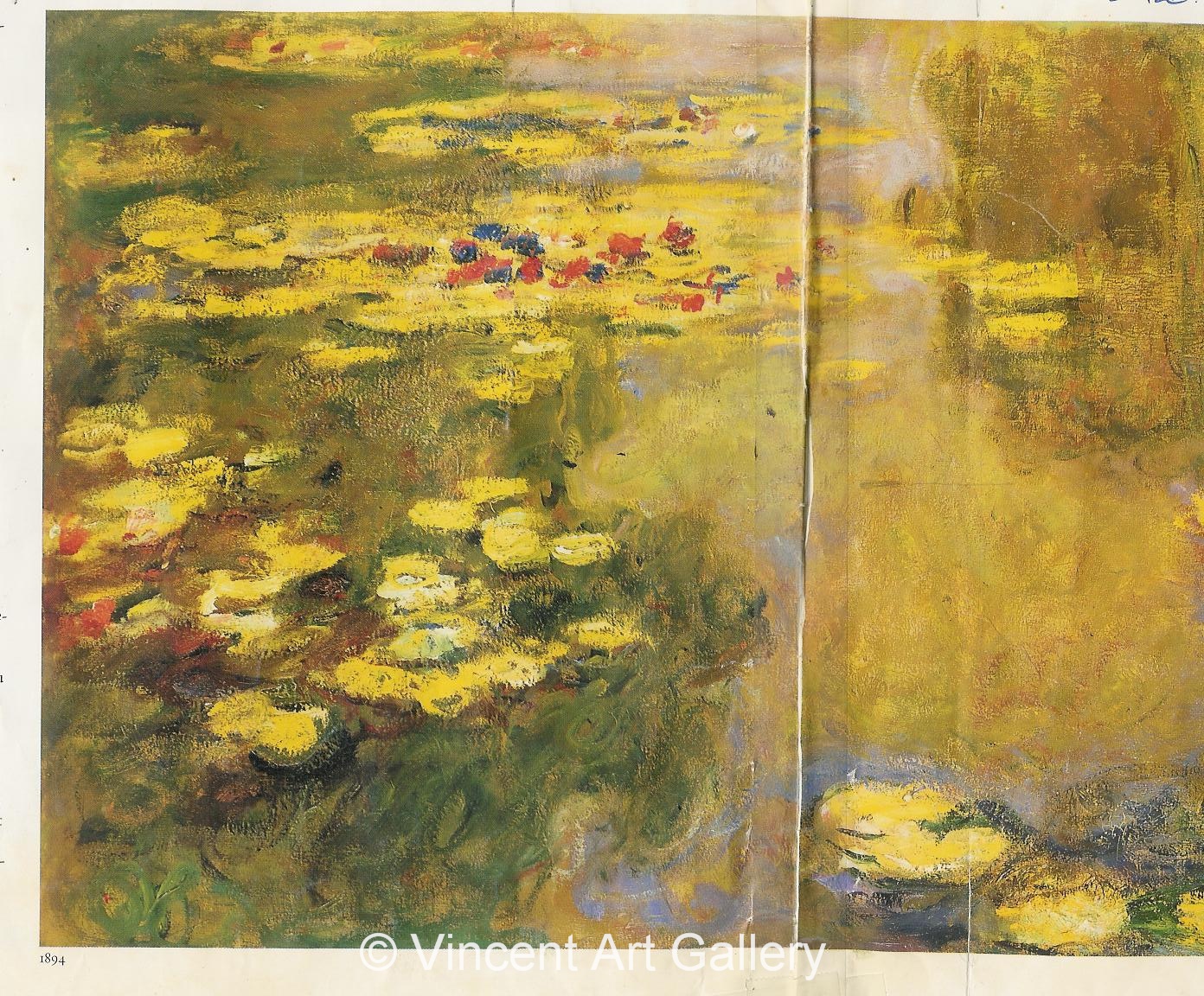 A2846, MONET, The Water-Lily Pond, LEFT PART of painting- 1